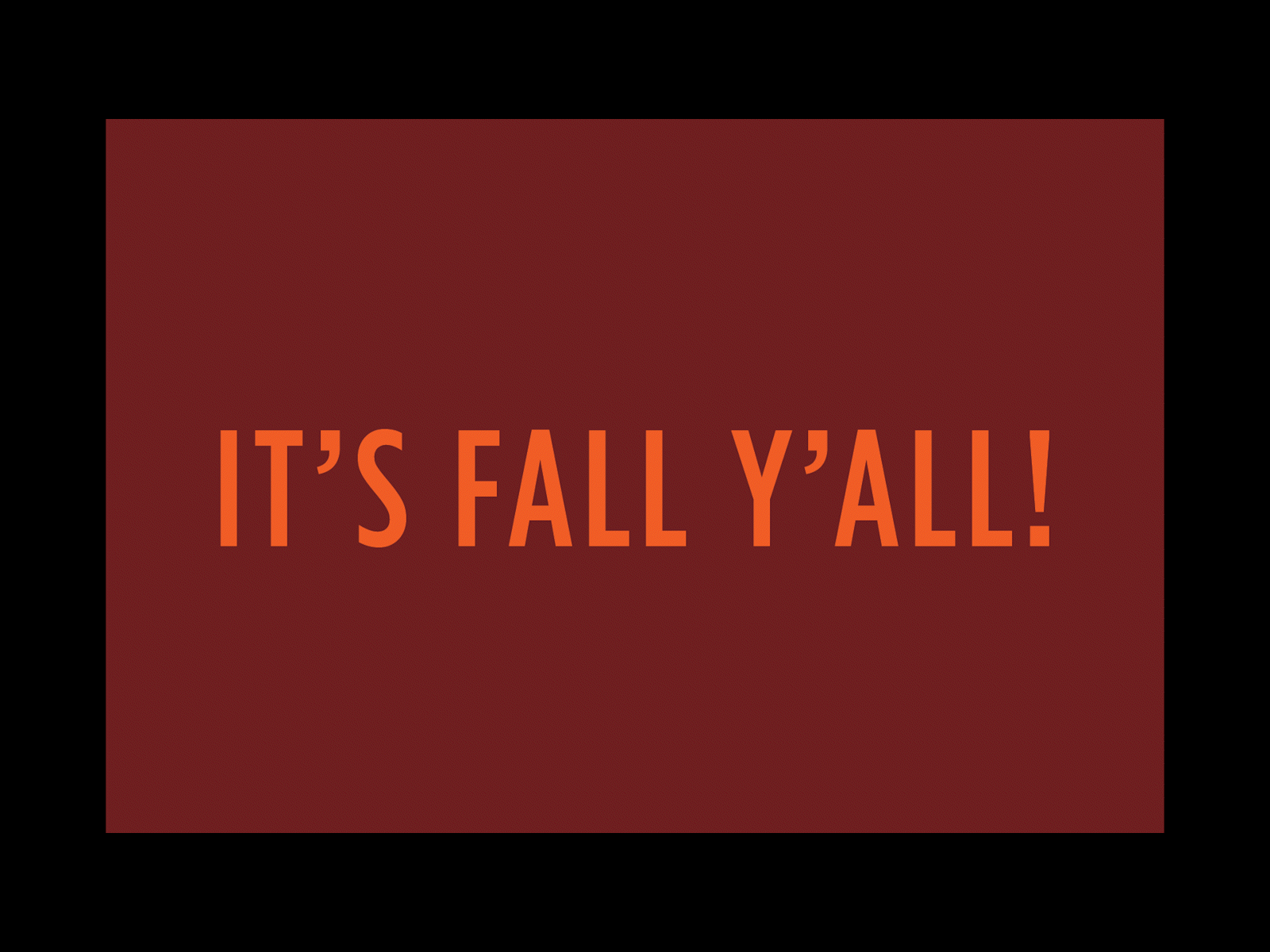 It's Fall Y'all typography vector