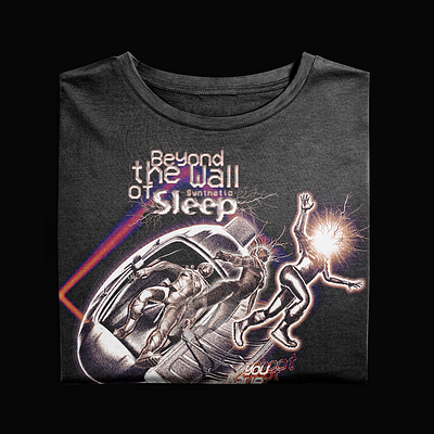 «Beyond the wall of synthetic sleep» T-shirt 3d blender3d bogotá design graphic design illustration photoshop zbrush