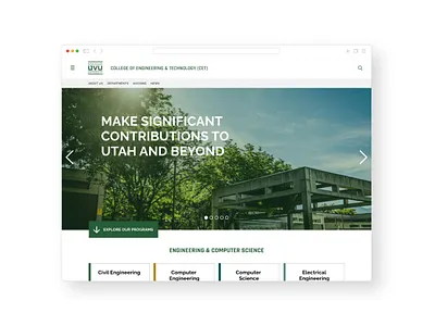 UVU Redesign Concept design ui uvu web design