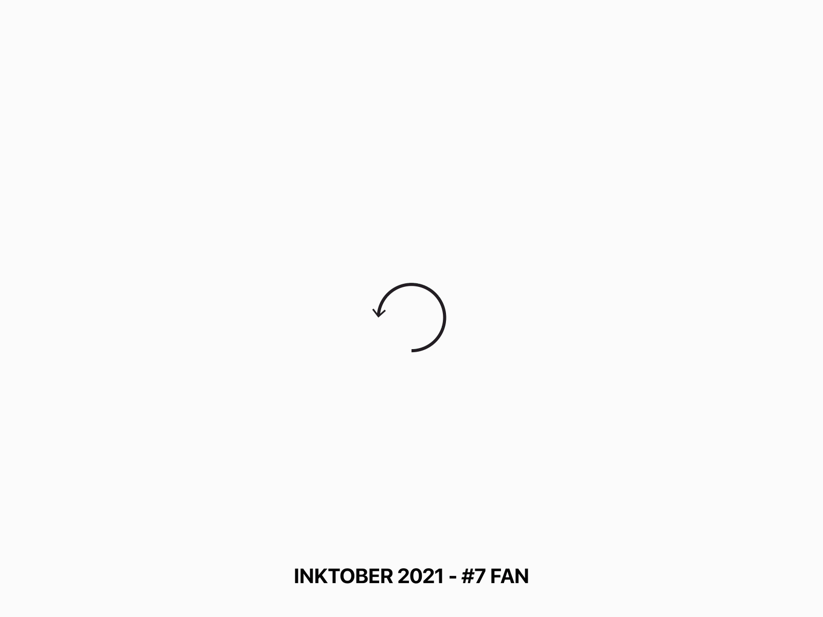 Fan - Inktober2021 - 07 adobe after effects adobe illustrator animation design fan illustration inktober interface loading processed refresh ui