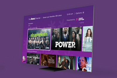 Roku advertising art direction design ux