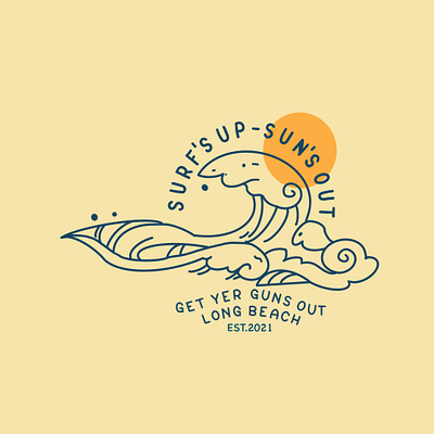 Summer branding design ilustration logo vector vintage