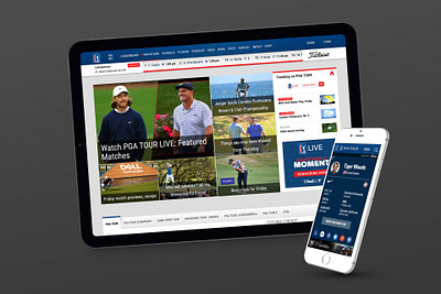 PGATour.com ui ux webdesign