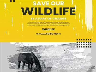 Wild Life Poster Design branding graphic design