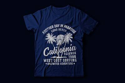 California beach t shirt design hawaii t shirt design tee