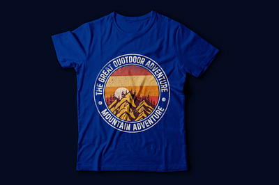 The great outdoor adventure t shirt design wilderness