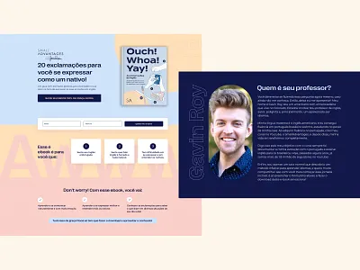 Ebook Landing Page | Gavin Roy ebook landing page ui webflow