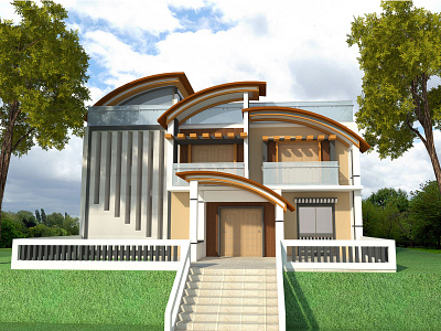 DUPLEX BUILDING EXTERIOR 3d animation branding building duplex graphic design