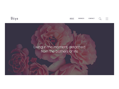 Ukiyo (1/3) – UI branding design illustration ui