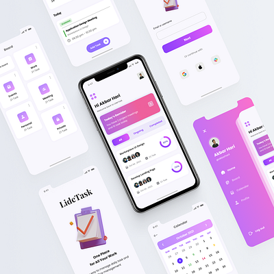 Task Management App app app design concept figma inpiration management mockup task ui uidesign uiux uxdesign