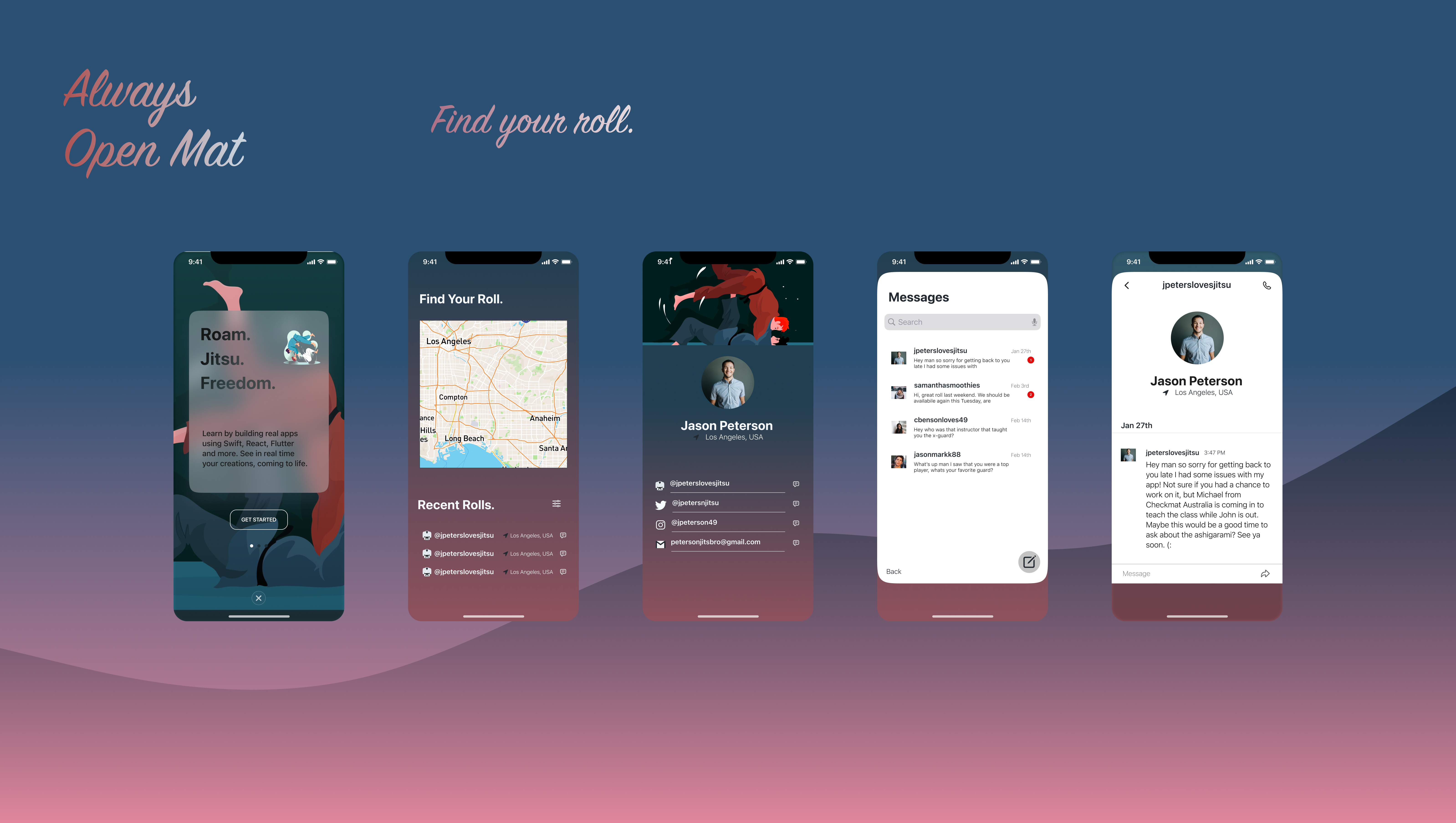 Example of Always Open Mat (Jiu Jitsu App) Part 2
