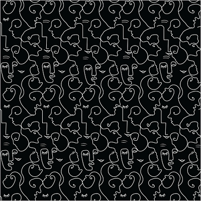 Face pattern artwork cover design design fabric design fabric pattern face pattern facebook ad graphic design illustration logo logodesign pattern pepoll