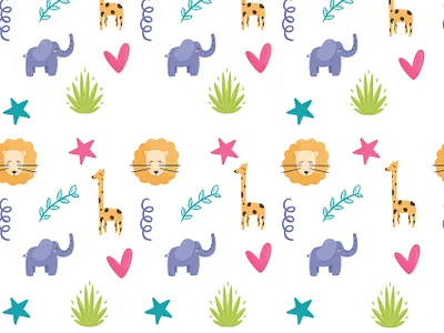Kid pattern artwork cover design design fabric design fabric pattern facebook ad graphic design illustration logo logodesign pattern