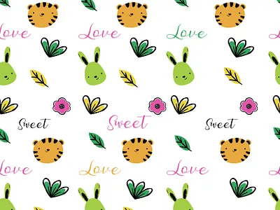 Kid pattern artwork cover design design fabric design fabric pattern facebook ad illustration logo logodesign pattern