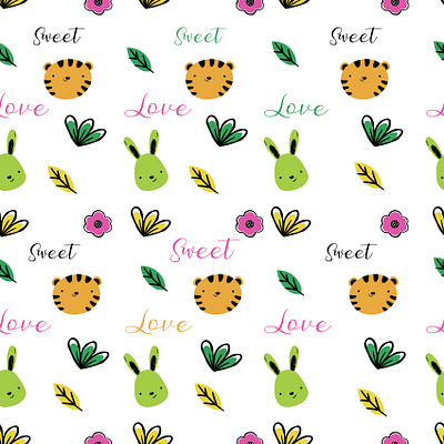 Kid pattern artwork cover design design fabric design fabric pattern facebook ad illustration logo logodesign pattern