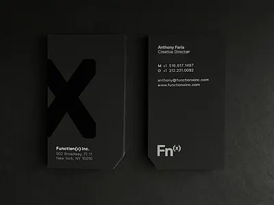 Fn(x) Business Cards branding design graphic design logo print design typography ui ux