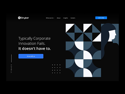 Stryber Concept Website branding business concept design graphic illustration motion graphics product prototype ui ux