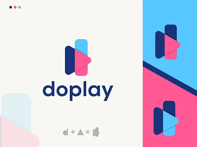Doplay branding clean creative business logo design d logo elegant fresh logo l o g o d e s i g n light logo design luxury logo modern logo play logo simple video logo