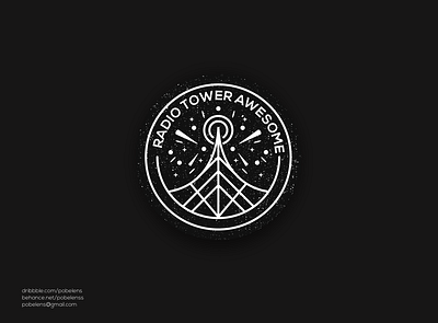 Radio Tower Lineart Logo branding clothing design icon illustration jewelry lineart logo logo maker logodesign monoline radio logo sale logo sport top logo tower logo typography ui ux vector