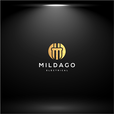 MILDAGO ELECTRICAL LOGO DESIGN animation branding design graphic design icon illustration initials logo logo monogram logo motion graphics ui vector