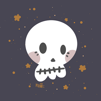 Halloween - Skull illustration