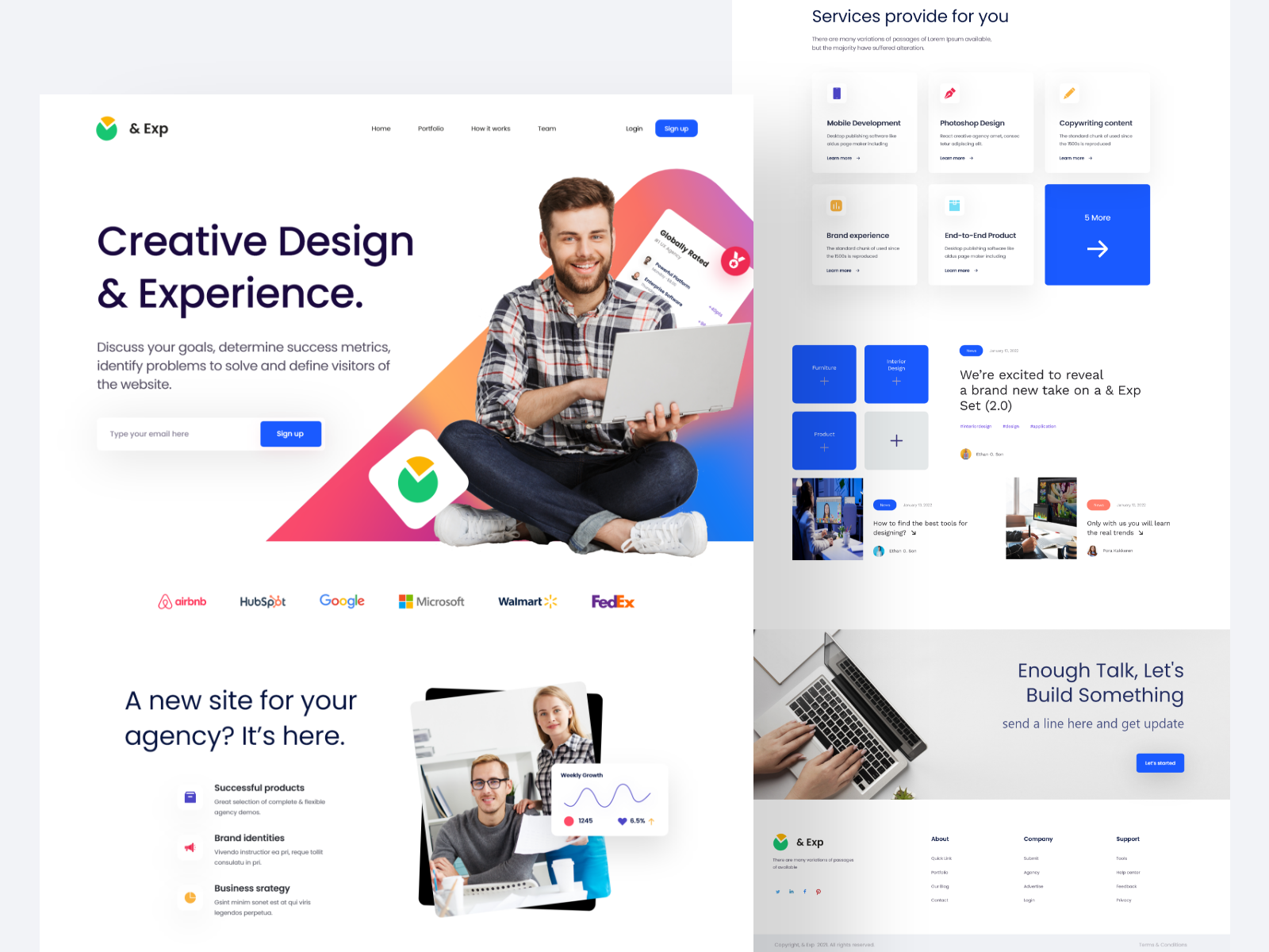 Example of Landing Page Design – UX/UI