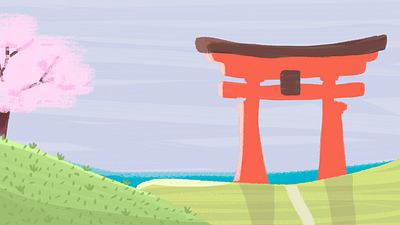 Scenery - Japan illustration