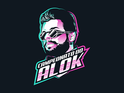 Campeonato do Alok branding design graphic design illustration logo loud