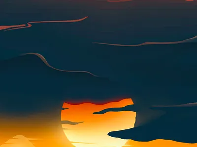 The autumn character concept cools digital ipad procreate sun texture