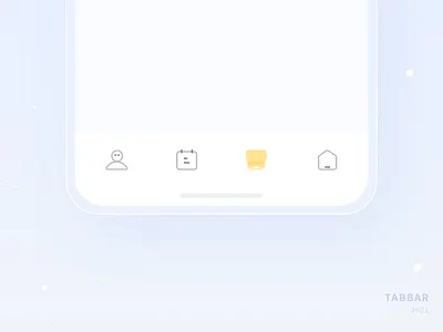 Tab bar app design icon illustration logo ui ux