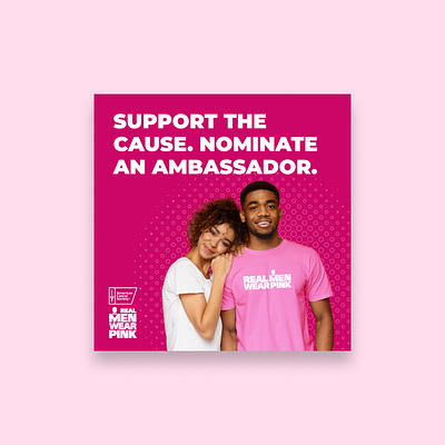 American Cancer Society — "Real Men Wear Pink" Campaign campaign design graphic design photo manipulation social media