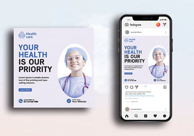 Medical Social Media Post/ Instagram/ Marketing ad ads advertising banner ads branding design facebook ads google ad banner instagram post marketing medical social media banner social media post social media templates web banner