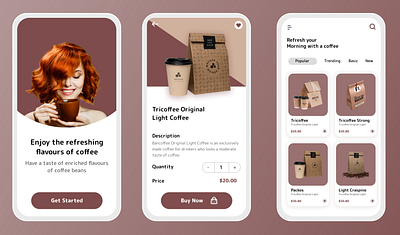 Coffee App Design