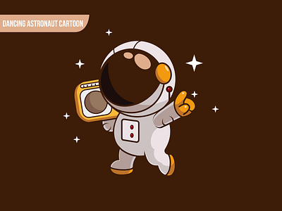 Dancing Astronaut astronaut character cool cute dancing design dribble fun illustration instagram logo logoinspirations mascot vector zerologicstudio