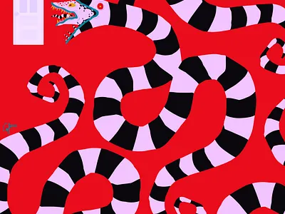 Sandworm (2021) cartoon cartoonist digital digital art graphic design horror illustration tim burton