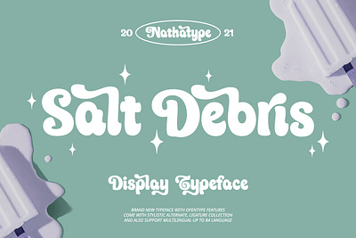 Salt Debris - Display Font branding design font fonts logotype typeface typography