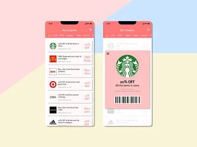 DailyUI 061 Redeem Coupon app coupon dailyui dailyui061 design mobile ui