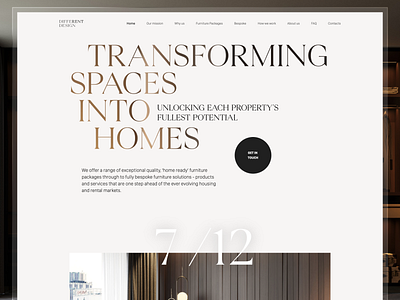 Furniture Packages Landing Page architecture chair design estate font furniture furniture website interior interiors landing landing page living room minimalism minimalist product sofa trend web design website