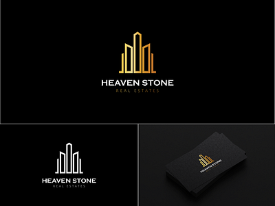 Heaven Stone, Luxury Real Estate Logo branding design graphic design logo logobranding logodesign luxury logo luxury real estate logo real estate logo real estates vector