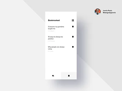 DailyUI 044 - Favorites app branding design minimal ui ux