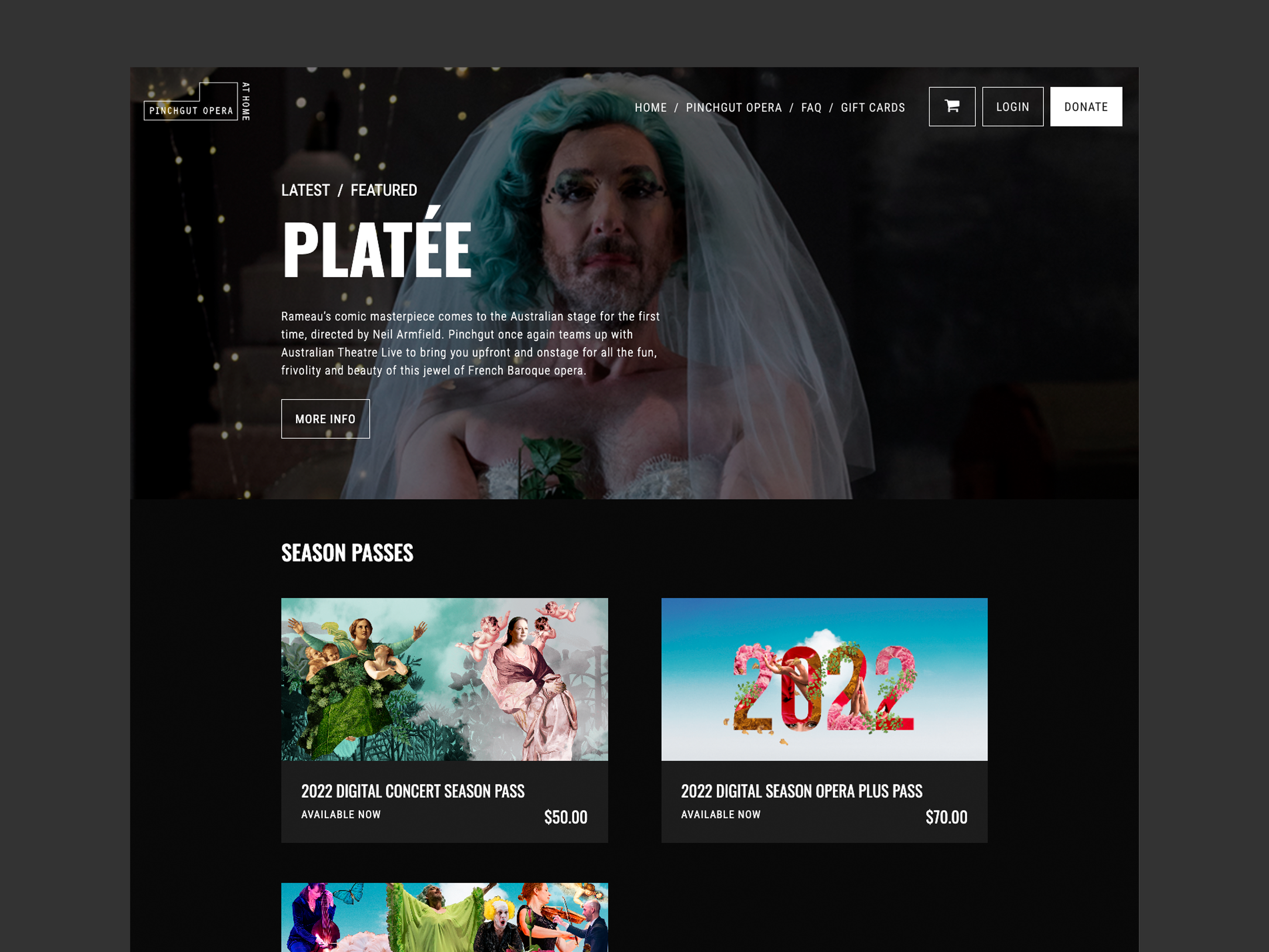 Pinchgut Opera UX/UI