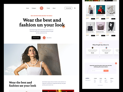 Fashion eCommerce Website by Oussama ELBAZ on Dribbble