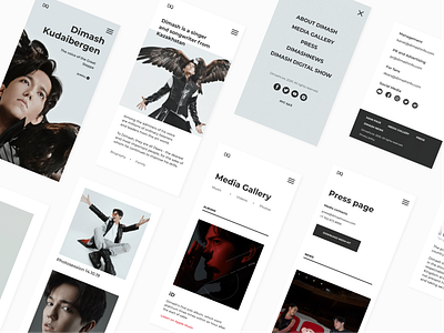 Dimash Kudaibergen official website. Adaptive. design dimash dimashkudaibergen kazakh music official personal singer tilda tildapublishing ui ux website