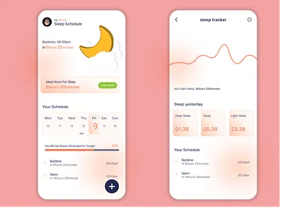 sleep schedule ui
