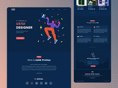 My Portfolio app branding design graphic design illustration logo minimal mobile design portfolio ui ui design uidesign uiux user experience ux web design