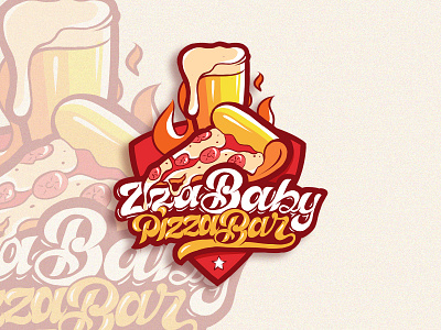 Pizza Bar 3d animation bar brand identity branding cartoon creative logo design graphic design icon design illustration juice logo logo design mascot minimalist logo motion graphics pizza pizza and bar professional logo