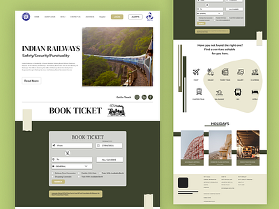 irtc website designer designercommunity designerlife figma figmadesign indianrailway irtc railwaylandingpage redesignapp ui uiux uxfriendly