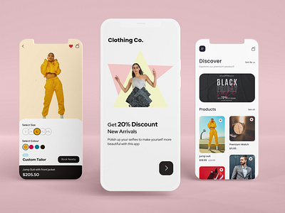 Fashion - App Ui app appui branding clothingbrand design fashion fashionapp graphic design illustration landingpage logo mobileapp ui ux vector