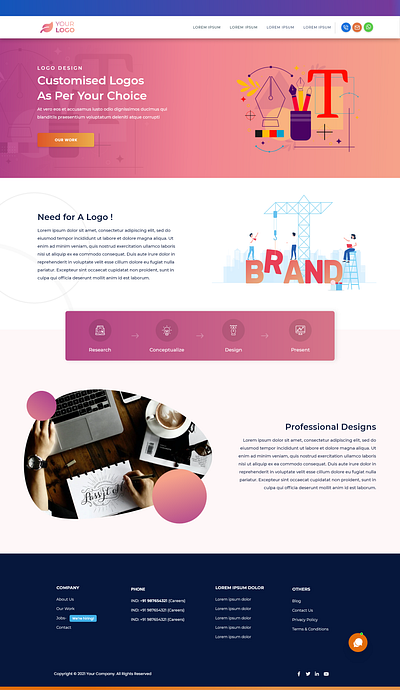 Website Page branding design graphic design illustration logo typography ui ux vector web design web page