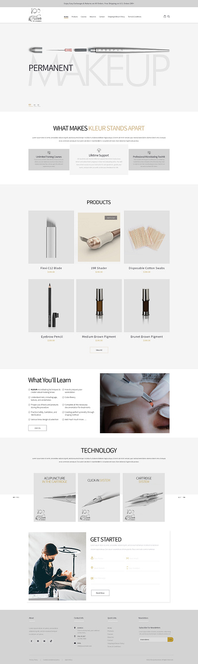 Design for Cosmetics Industry branding design graphic design logo ui